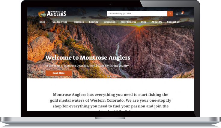 Desktop Screenshot of Montrose Anglers