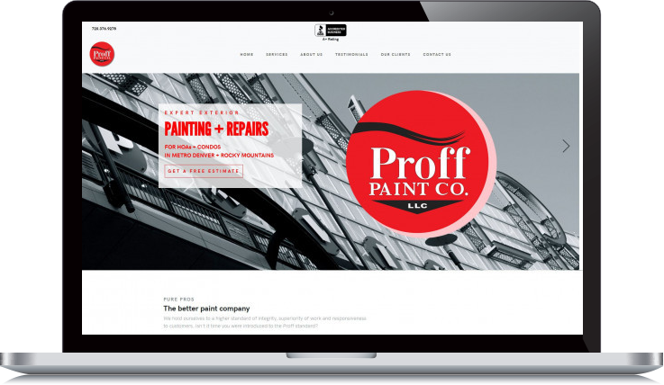 Desktop Screenshot of Proff Paint