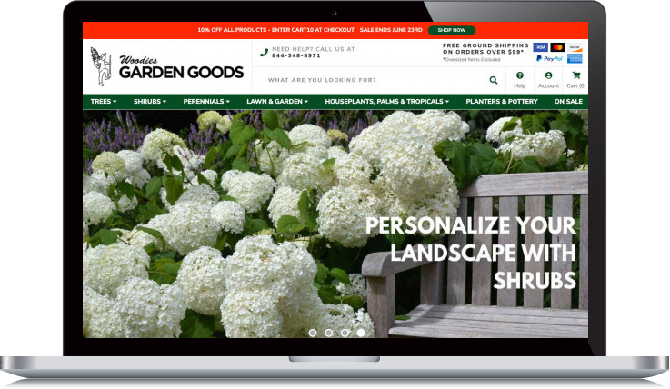 Desktop Screenshot of Woodies Garden Goods