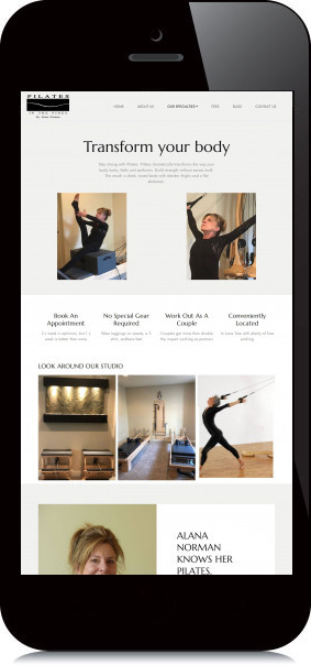 Mobile Screenshot of Pilates in the pines