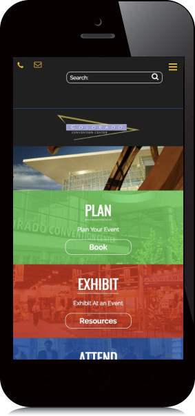 Mobile Screenshot of Colorado Convention Center