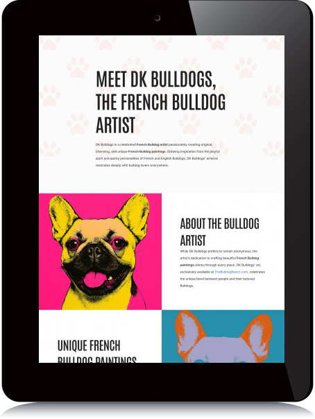 Tablet Screenshot of DK Bull Dogs