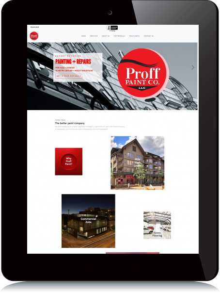 Tablet Screenshot of Proff Paint