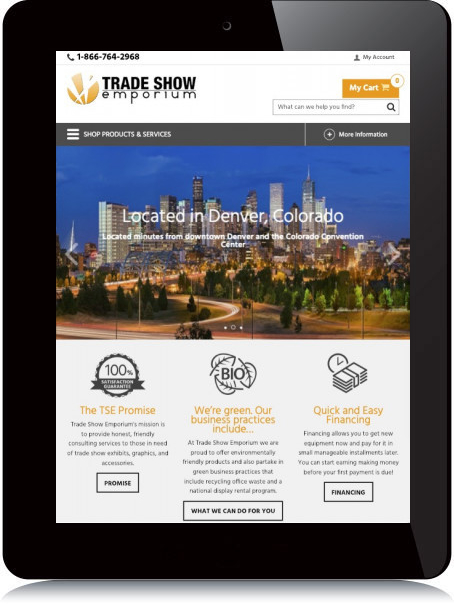 Tablet Screenshot of Trade Show Emporium
