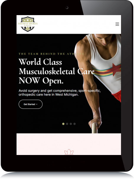 Tablet Screenshot of Thomas Sports & Regen